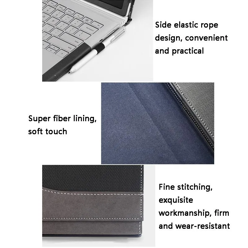 13.5 Inch Protective Sleeve for Microsoft Surface Book 2 in Pu Leather