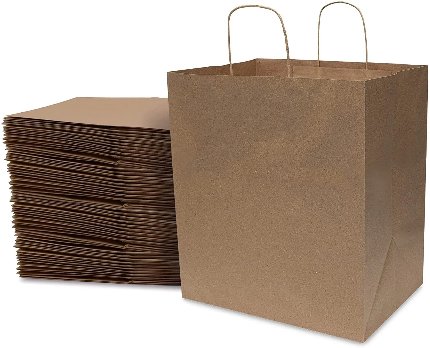 14x10x16.75 Brown Paper Bags with Handles