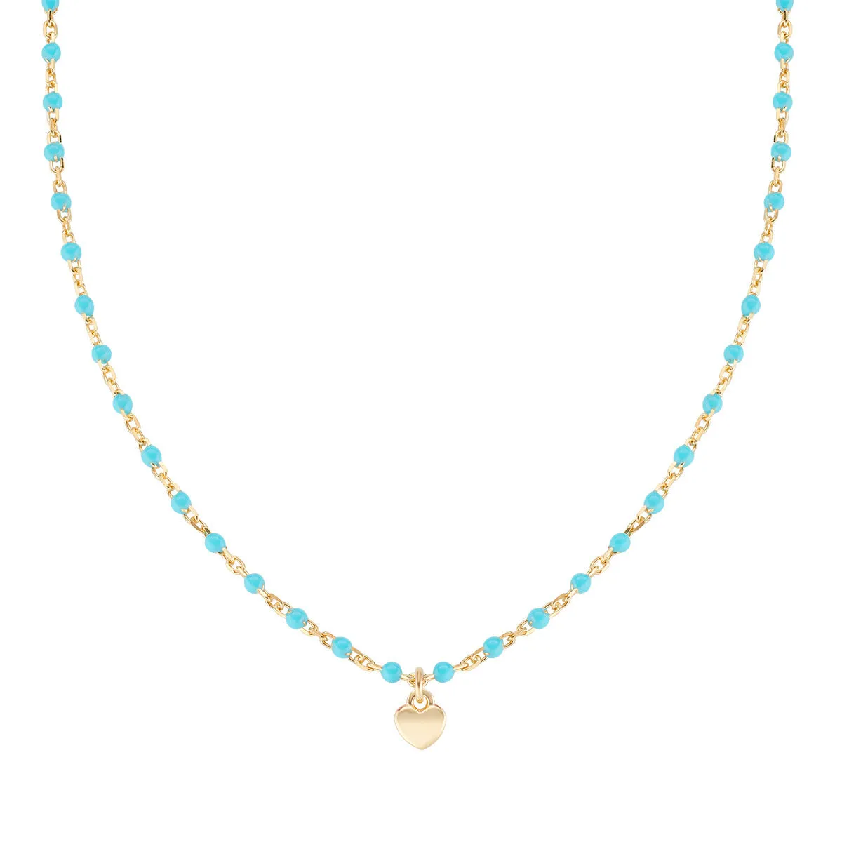 Amen 18k/925 Vermeil Enamel Heart Necklaces
