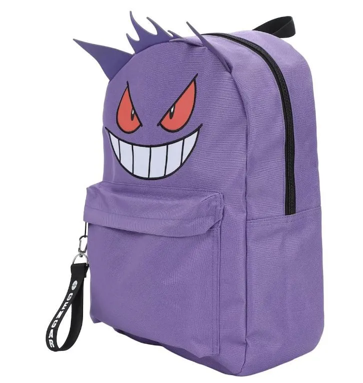 Backpack - Pokmon Gengar 3d - 16" Backpack with Chunky Webbing Strap