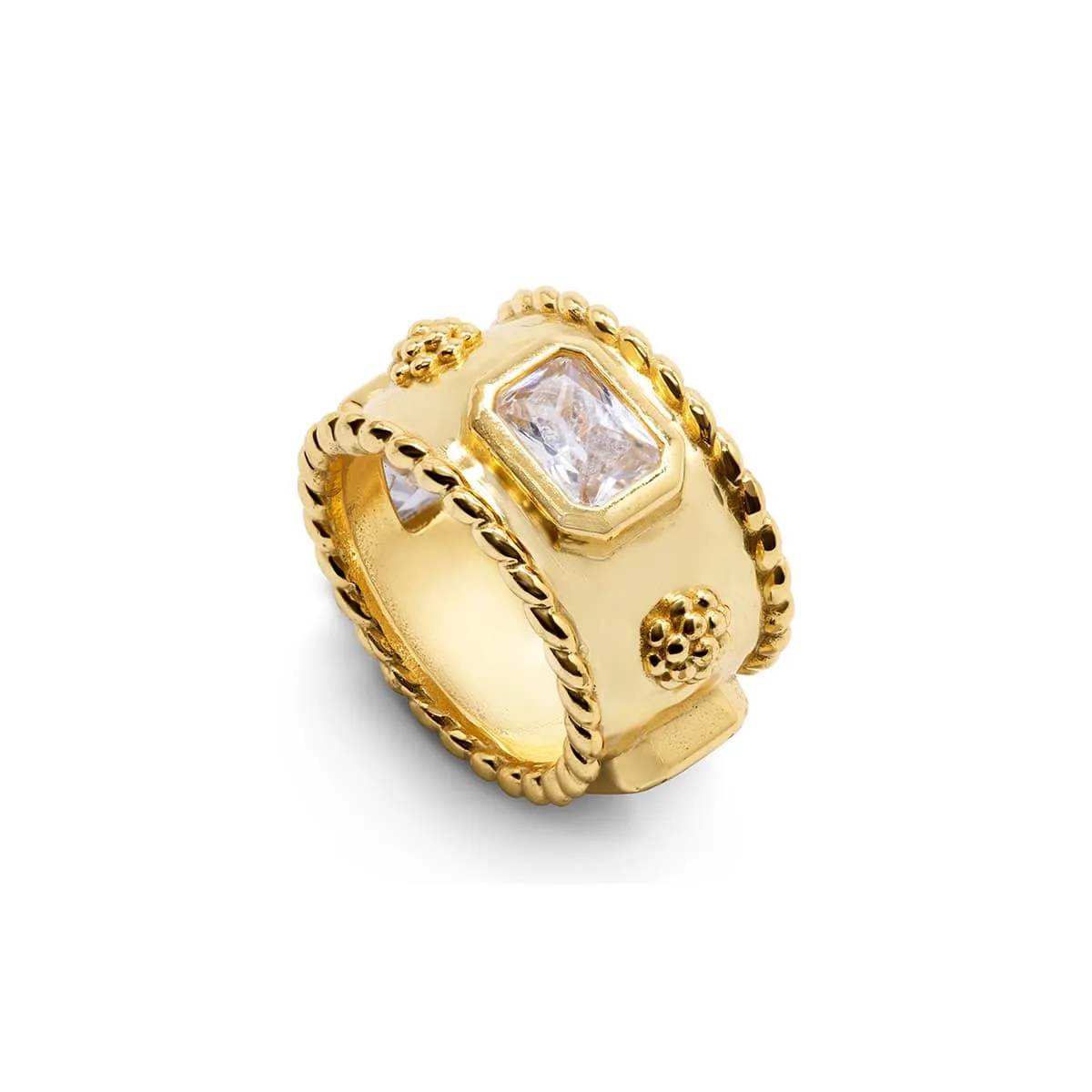 Berry Band - Clear Cubic Zirconia - Size 8