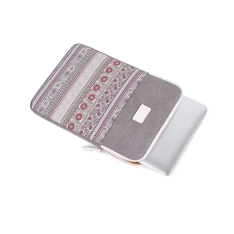 For Macbook Air Pro Mens 11,12,13,14,15,15.6 Inch Vertical Bohenia Sleeve Case Laptop Bag