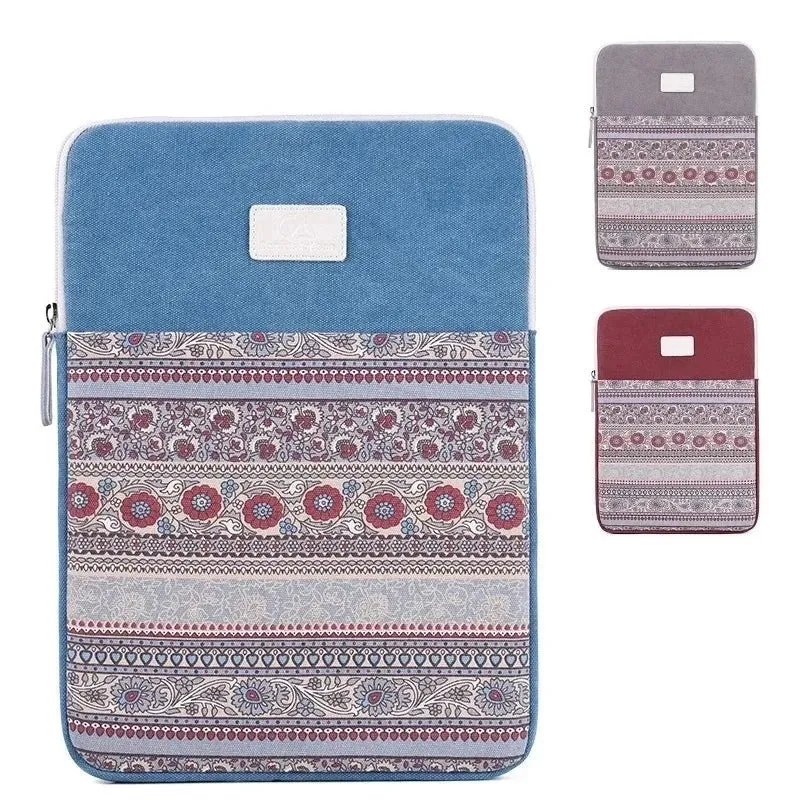 For Macbook Air Pro Mens 11,12,13,14,15,15.6 Inch Vertical Bohenia Sleeve Case Laptop Bag