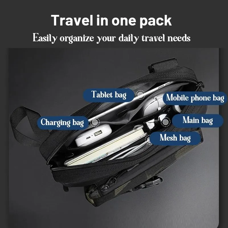 Functional Men Chest Bag Versatile Messenger Bag For Everyday Use