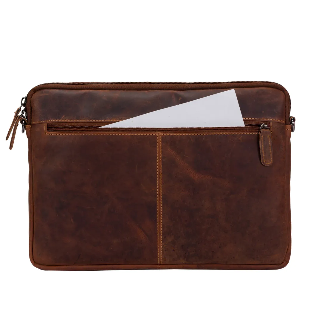 Greenwood Leather - Leather 13 / 15 / 16 inch Laptop Sleeve GWLP05