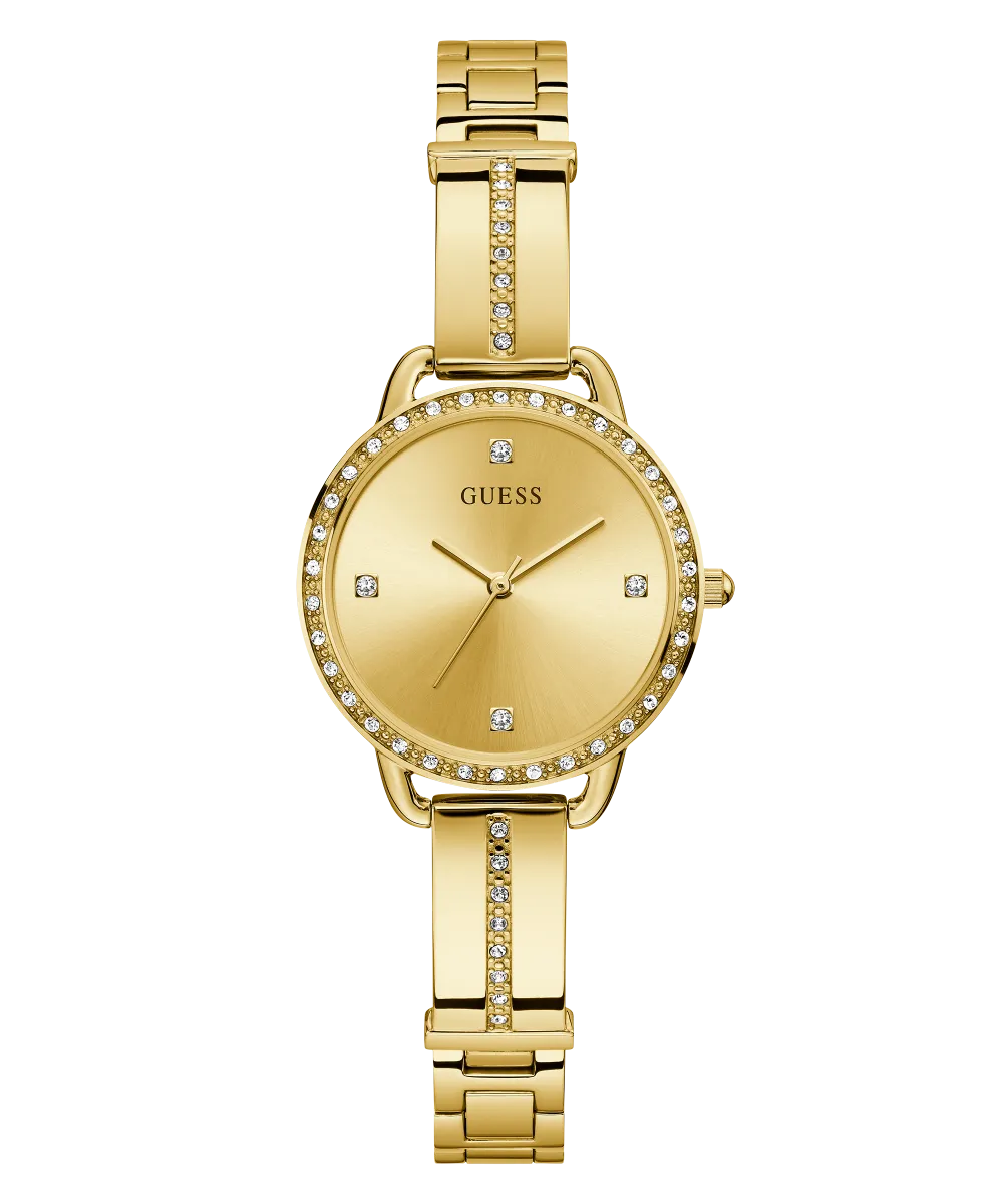 GUESS Ladies Gold Tone Analog Watch