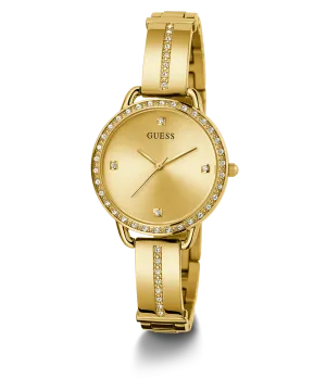 GUESS Ladies Gold Tone Analog Watch
