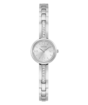 GUESS Ladies Silver Tone Analog Watch