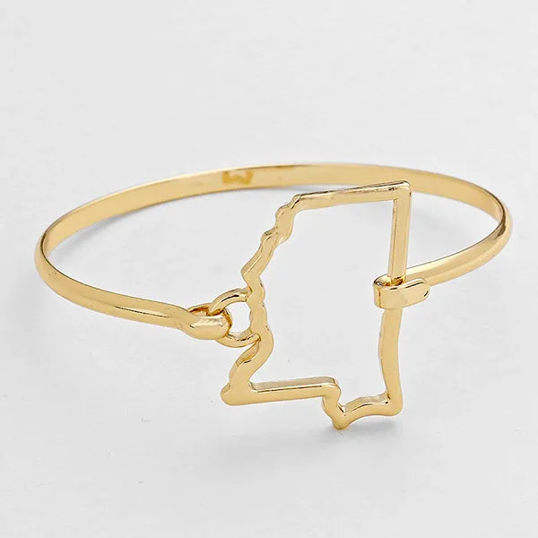 iLLASPARKZ "Mississippi" Metal Bangle Bracelet