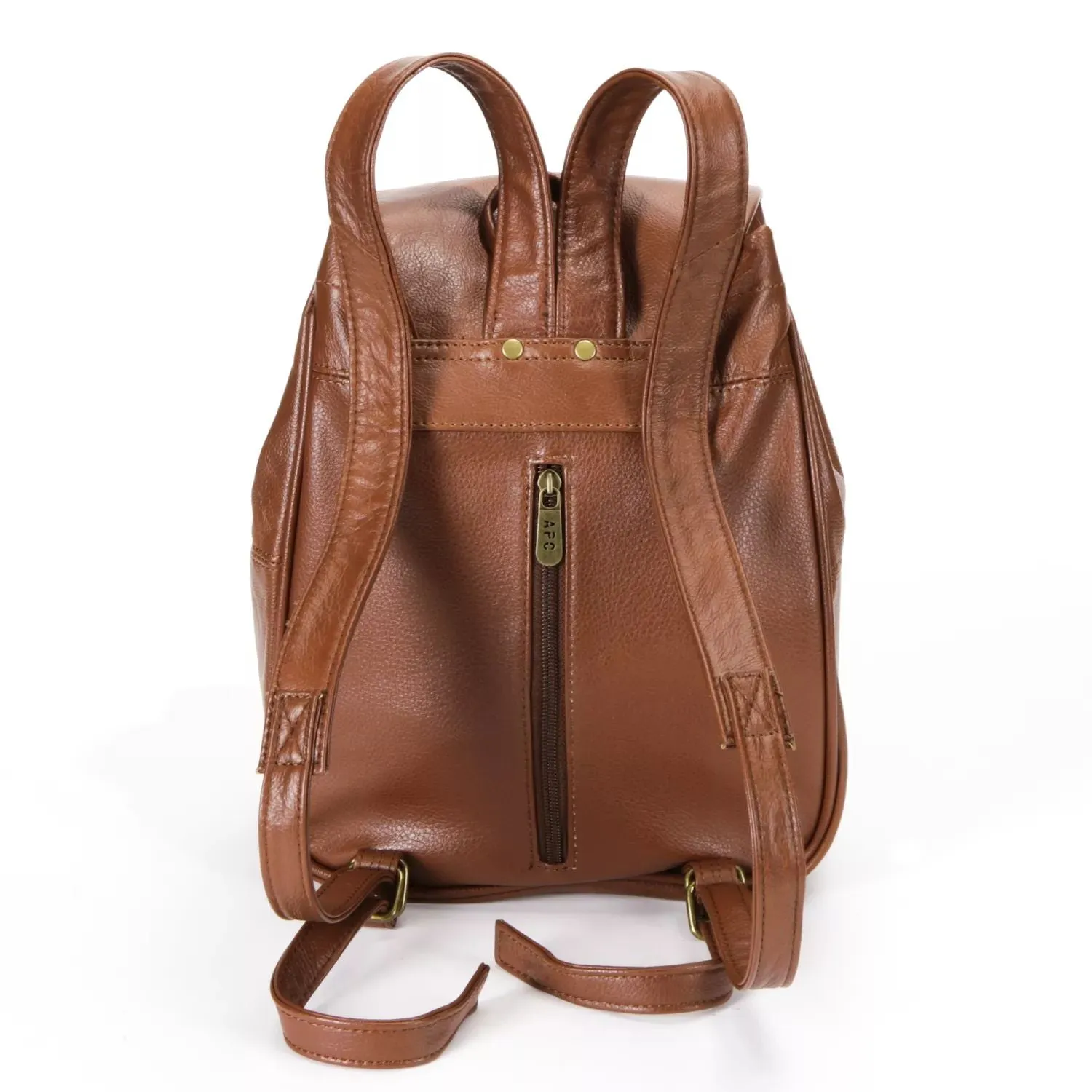 Mini leather backpack AmeriLeather AmeriLeather, black