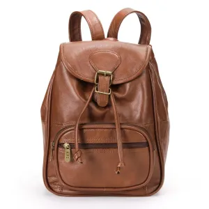 Mini leather backpack AmeriLeather AmeriLeather, black