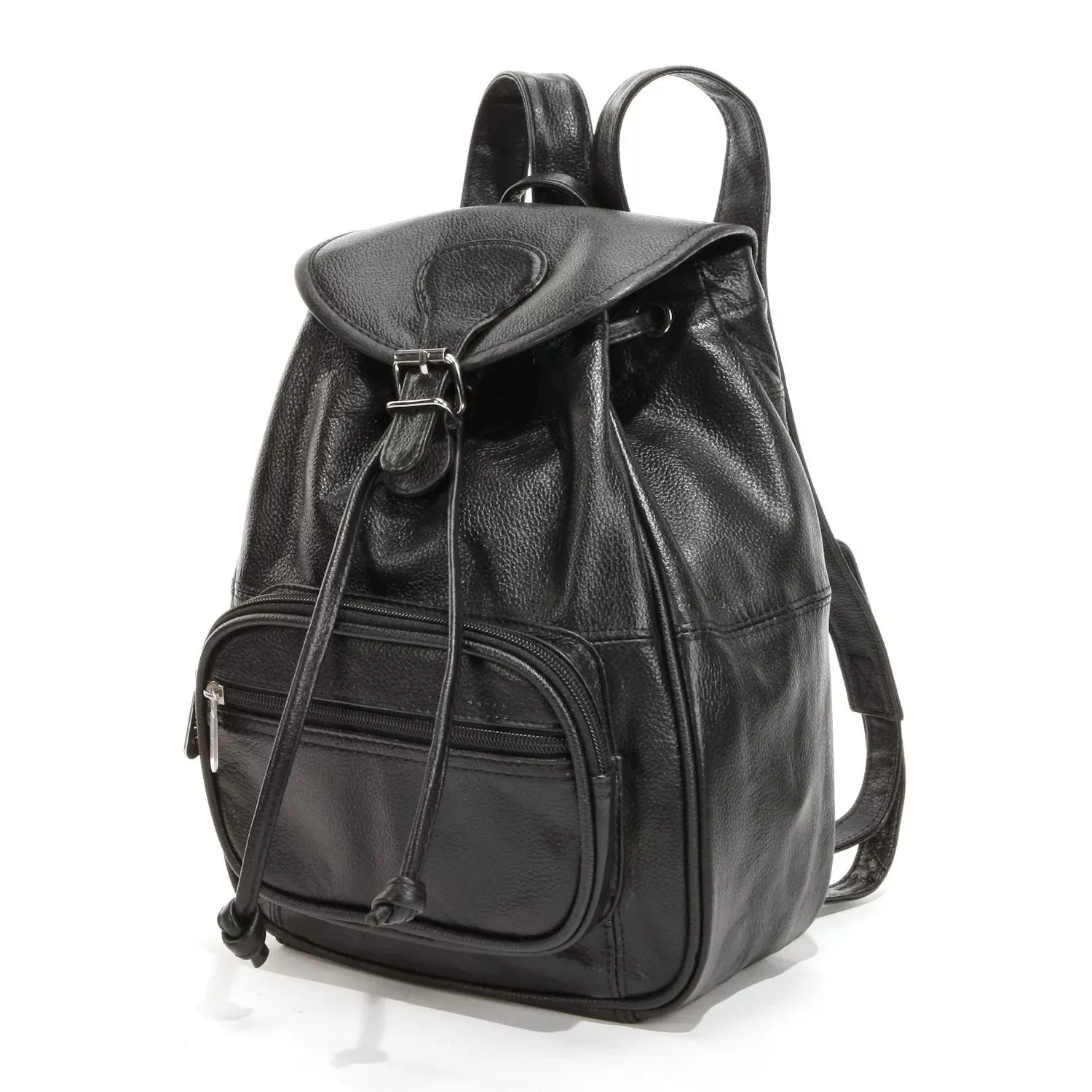 Mini leather backpack AmeriLeather AmeriLeather, black