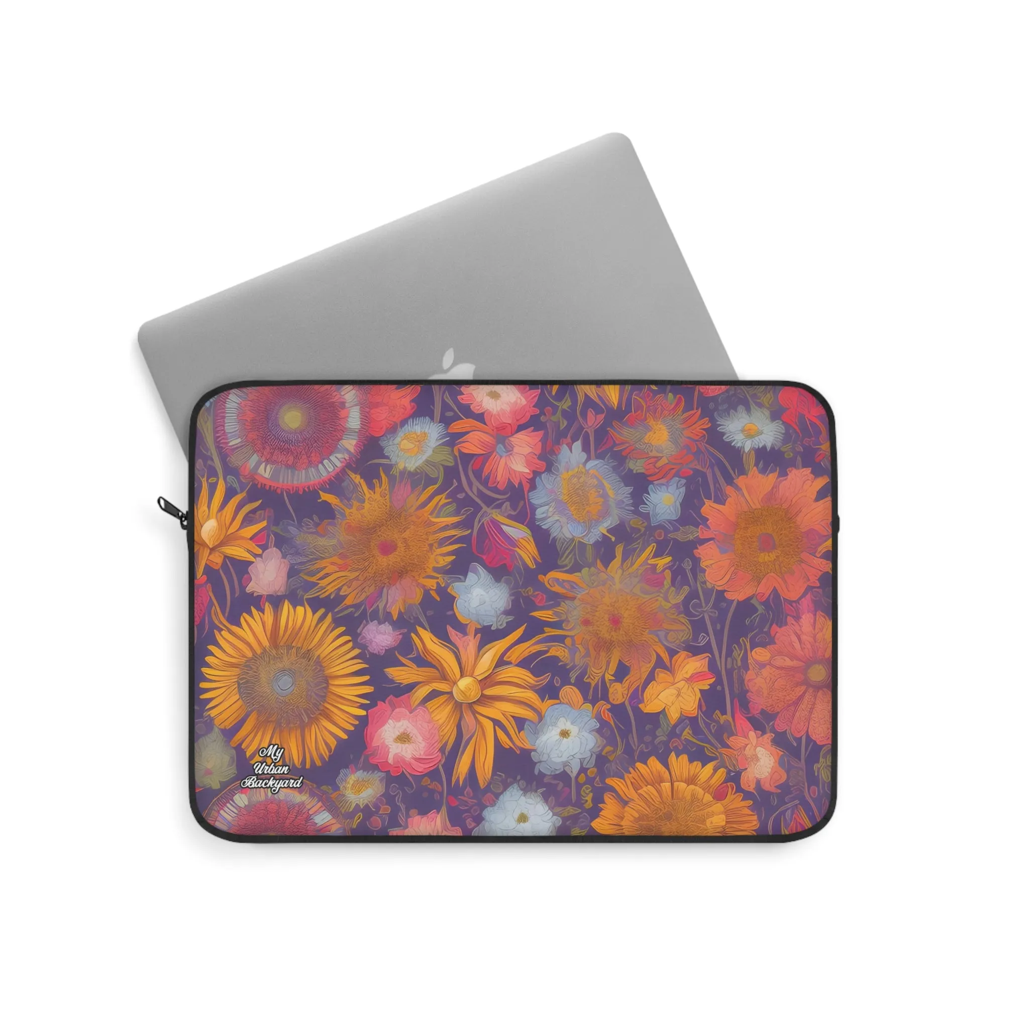 Muted Flowers, Laptop Carrying Case, Top Loading Sleeve for School or Work