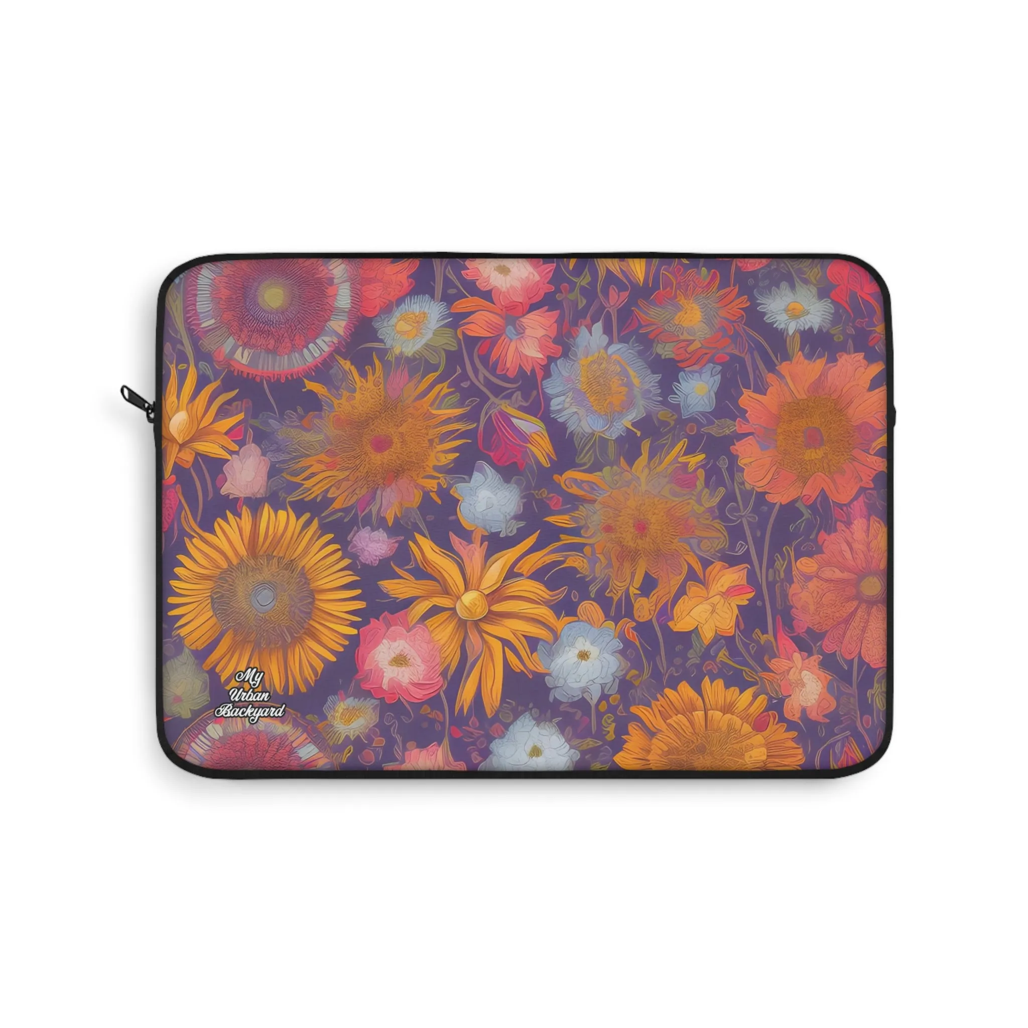 Muted Flowers, Laptop Carrying Case, Top Loading Sleeve for School or Work