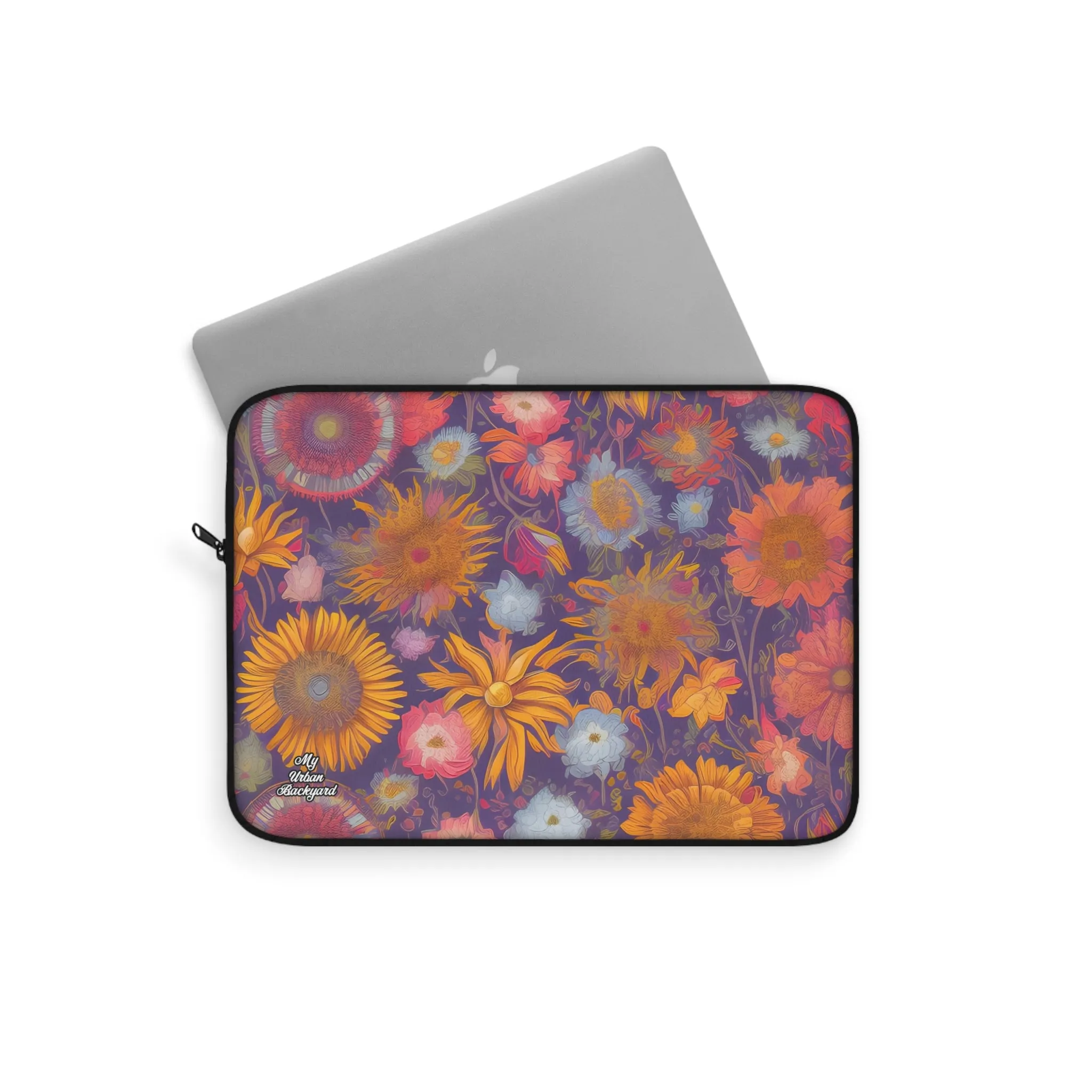 Muted Flowers, Laptop Carrying Case, Top Loading Sleeve for School or Work