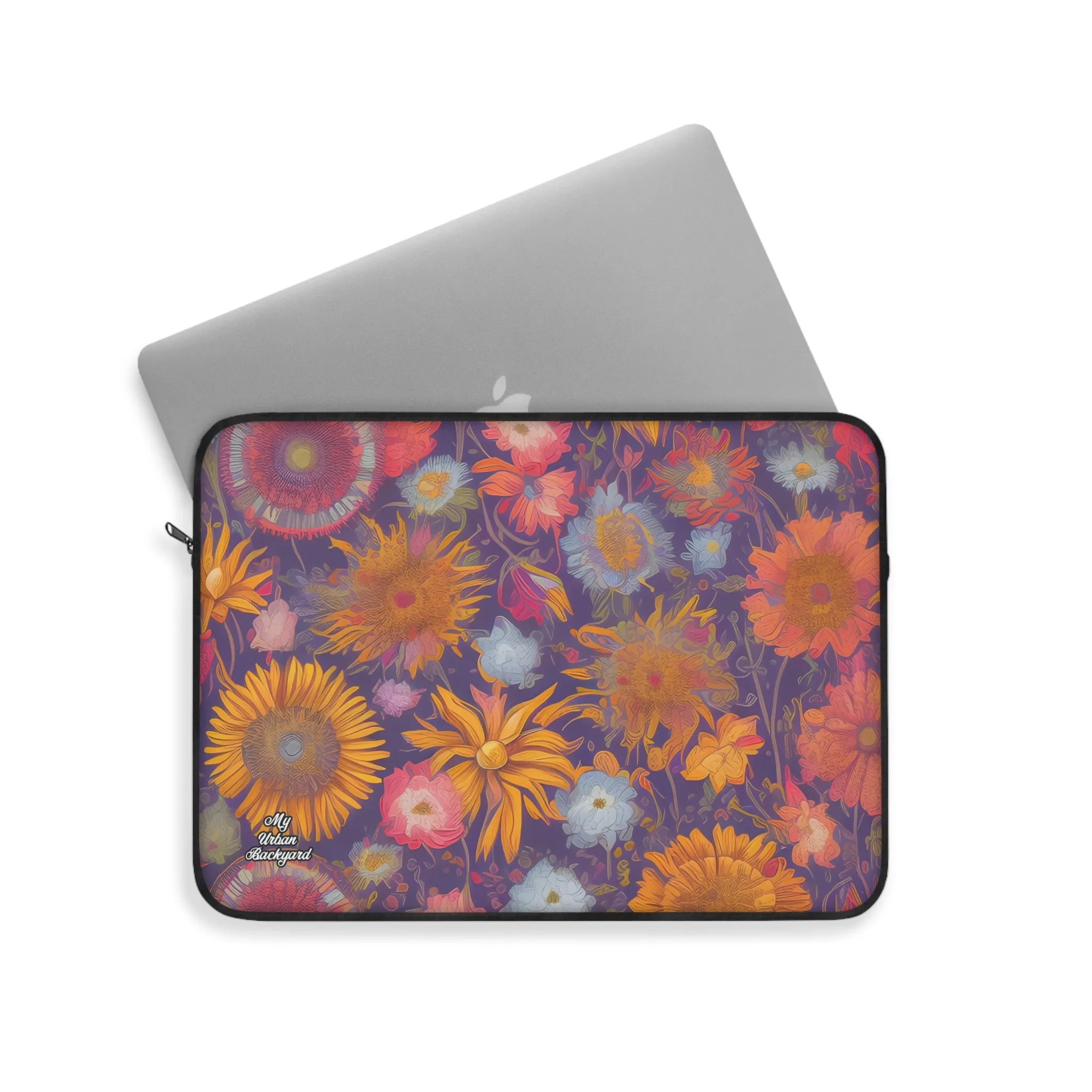Muted Flowers, Laptop Carrying Case, Top Loading Sleeve for School or Work