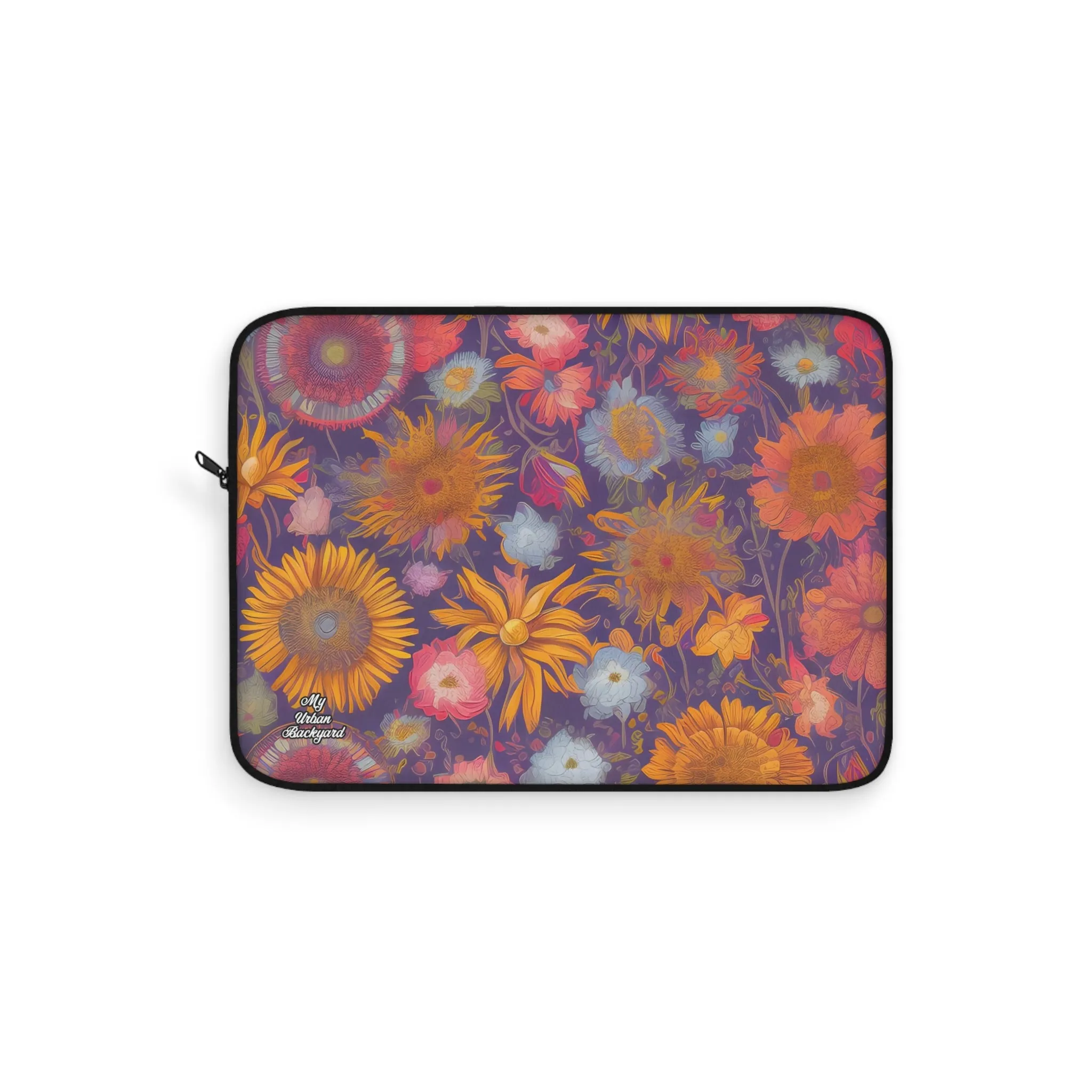 Muted Flowers, Laptop Carrying Case, Top Loading Sleeve for School or Work