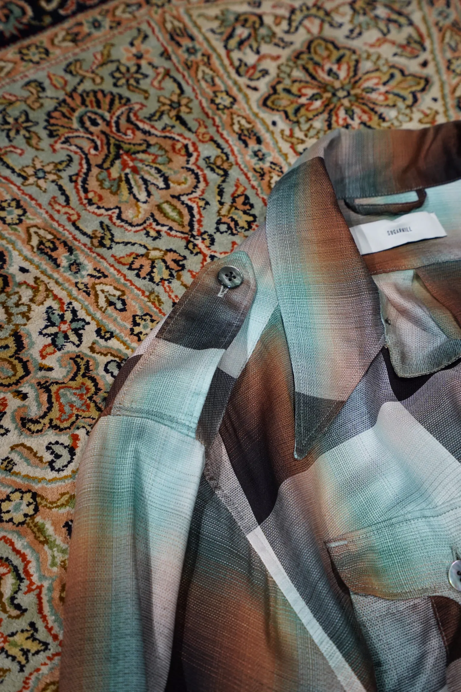 SUGARHILL Ombre Panama Fatigue Shirt (GREEN)