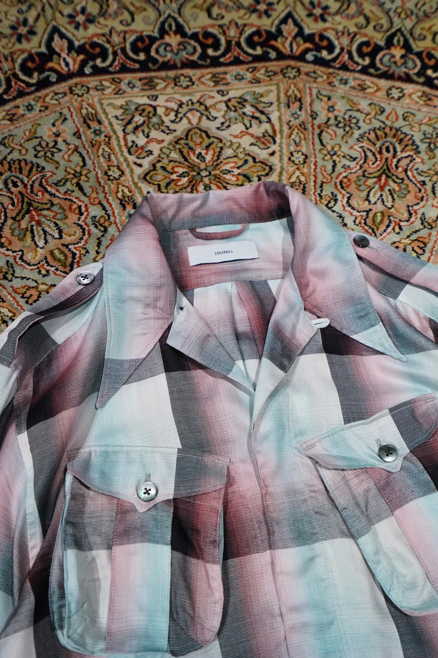 SUGARHILL Ombre Panama Fatigue Shirt (PINK)