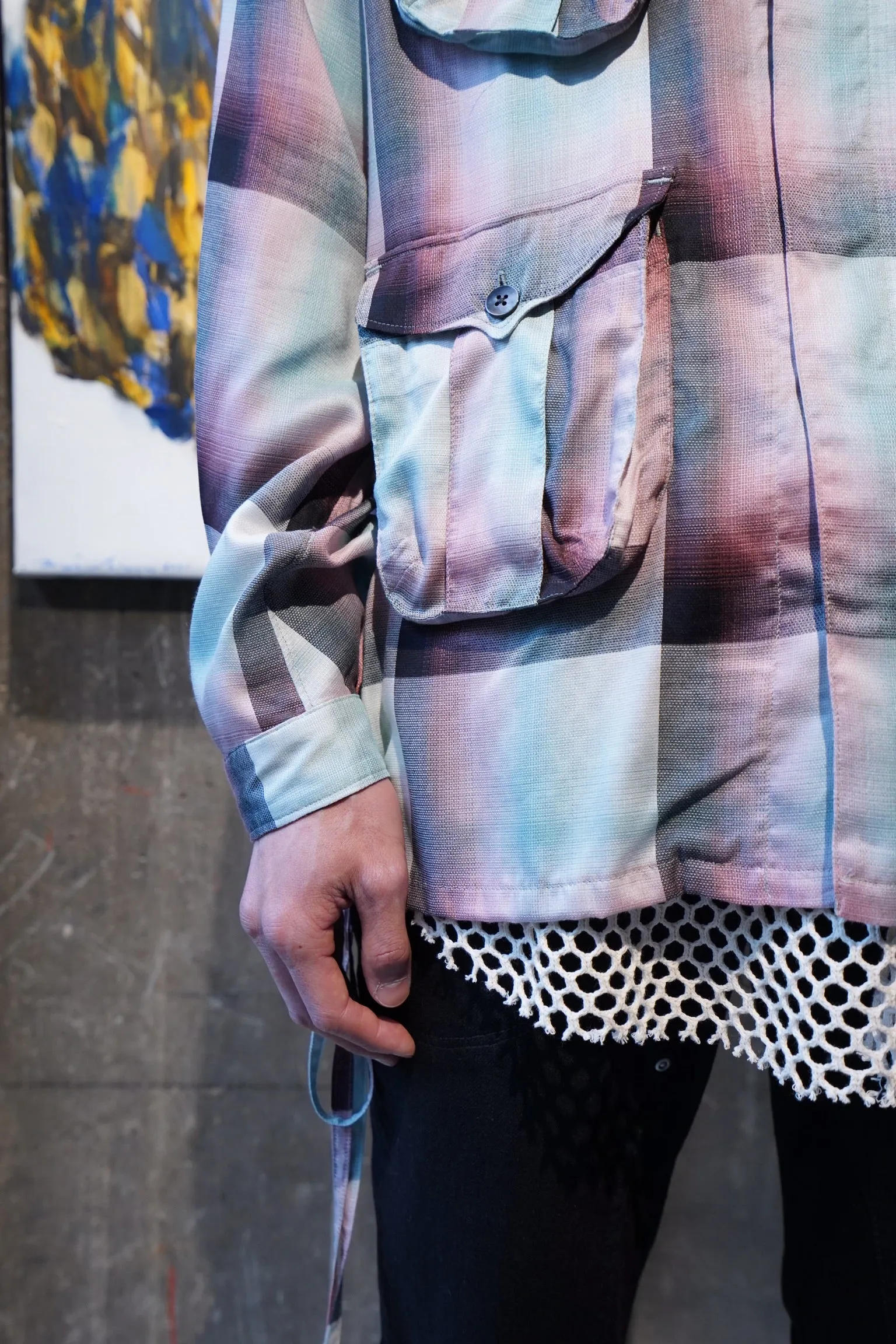 SUGARHILL Ombre Panama Fatigue Shirt (PINK)
