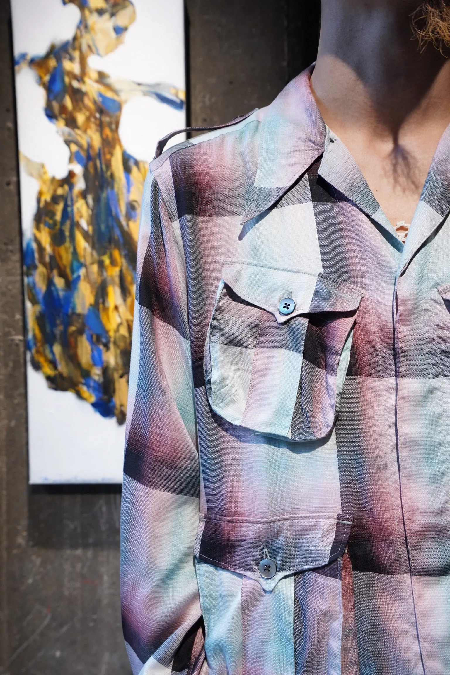 SUGARHILL Ombre Panama Fatigue Shirt (PINK)