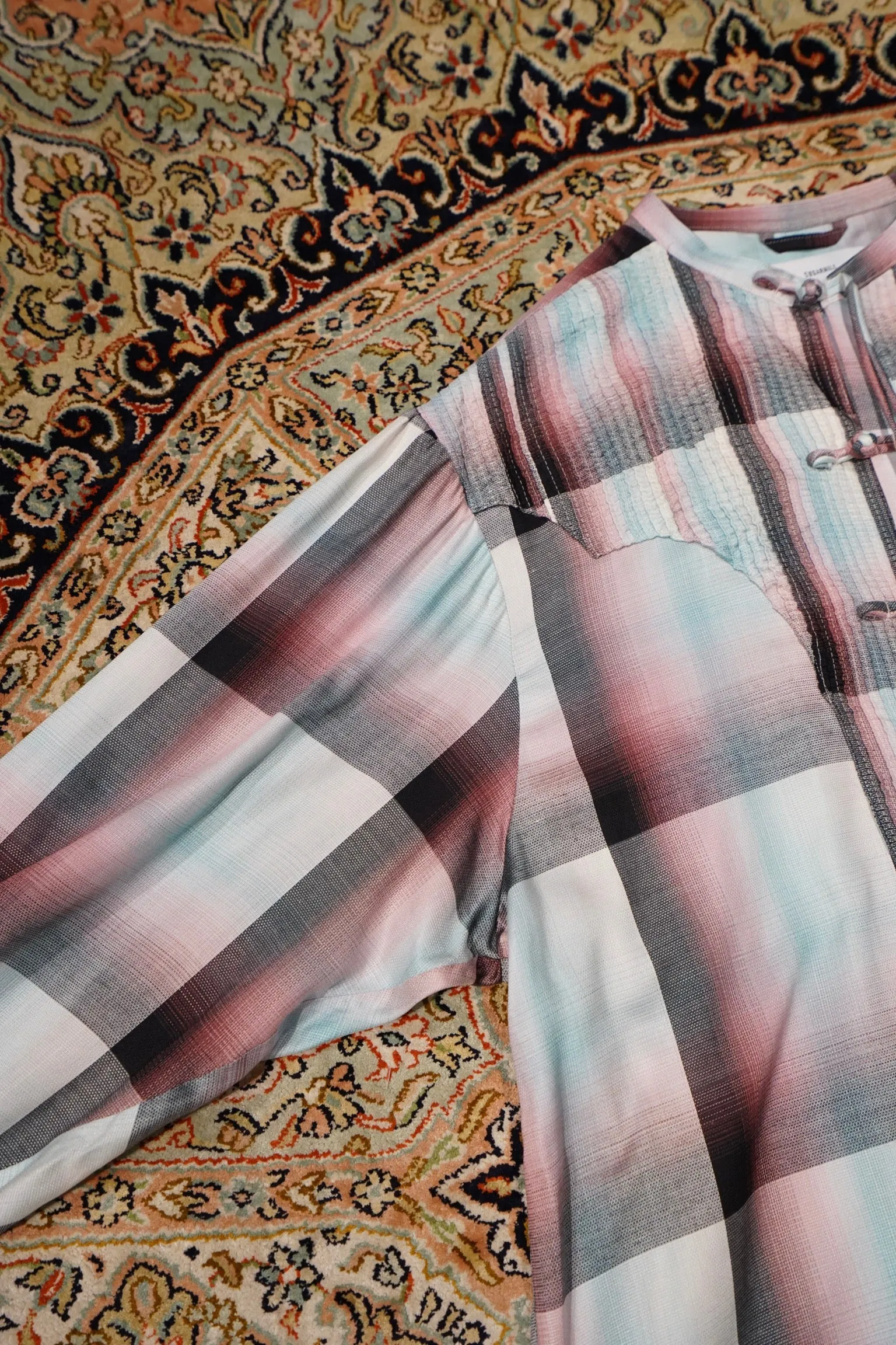 SUGARHILL Ombre Panama Long Shirt (PINK)