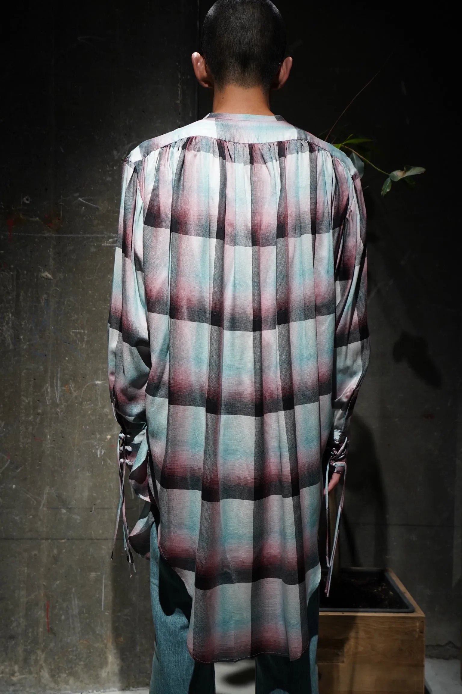 SUGARHILL Ombre Panama Long Shirt (PINK)