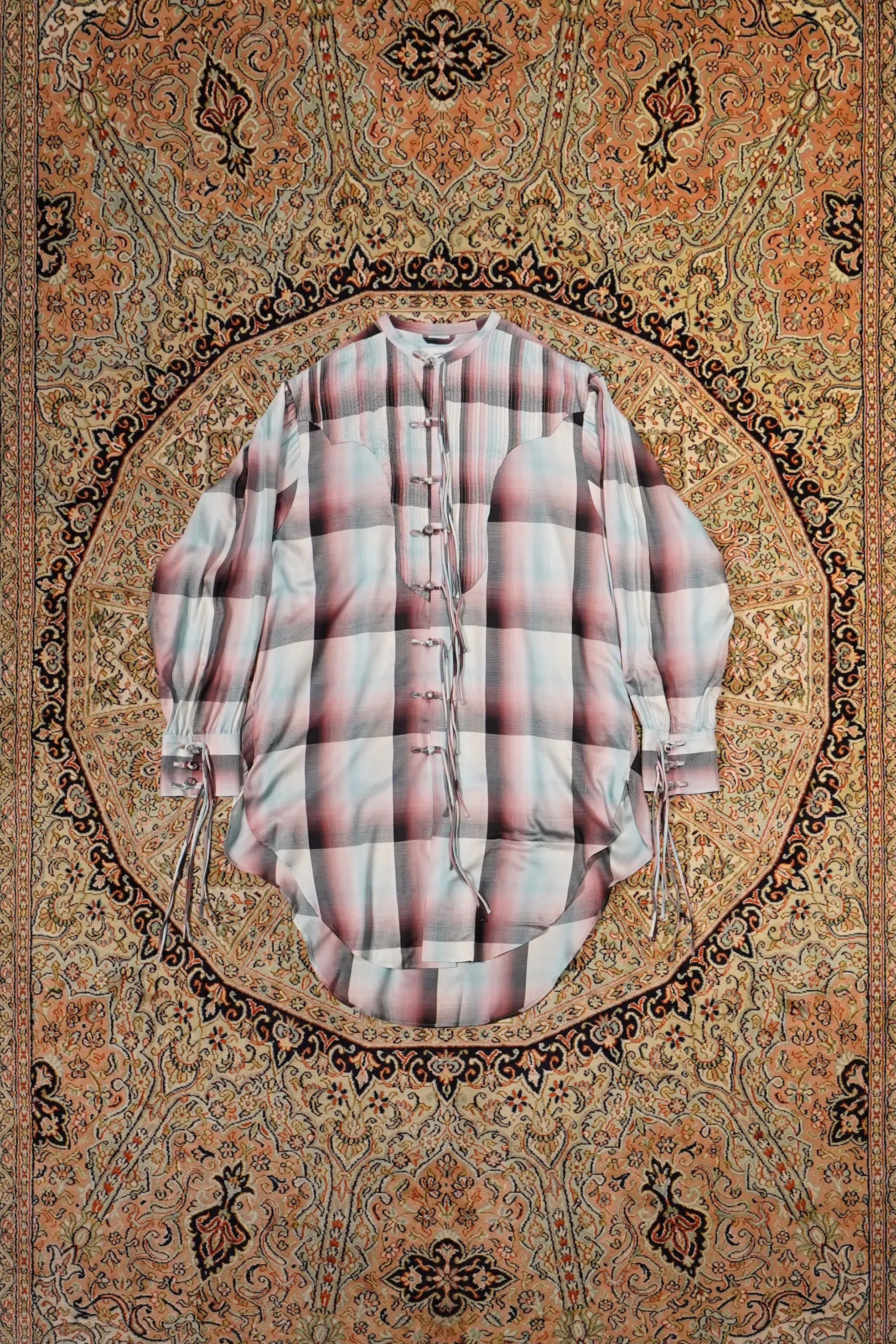 SUGARHILL Ombre Panama Long Shirt (PINK)