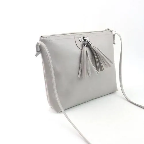 Tasseled Mini Messenger Bag