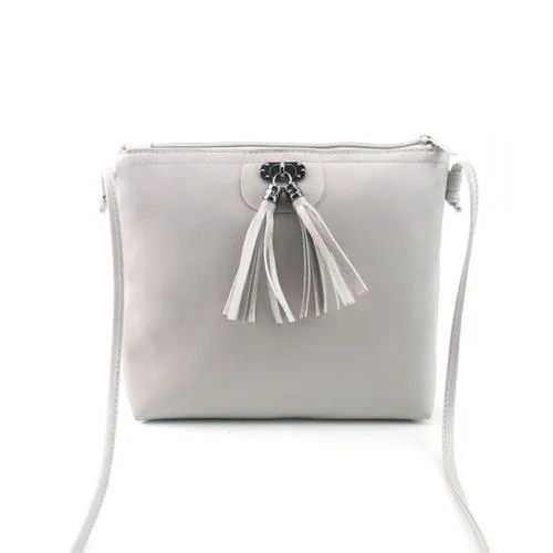 Tasseled Mini Messenger Bag