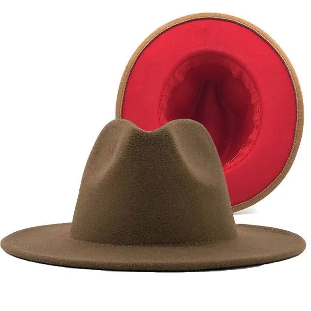 ThePatchwork Wool Felt Jazz Fedora Cowboy Cap