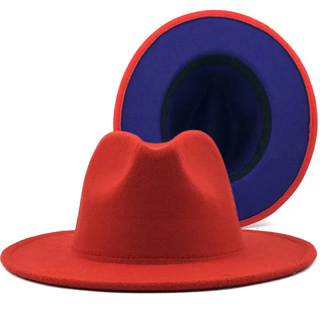 ThePatchwork Wool Felt Jazz Fedora Cowboy Cap