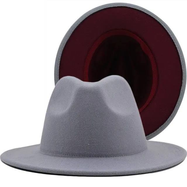 ThePatchwork Wool Felt Jazz Fedora Cowboy Cap