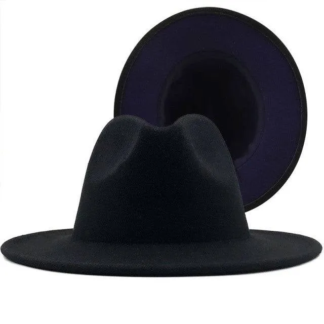 ThePatchwork Wool Felt Jazz Fedora Cowboy Cap