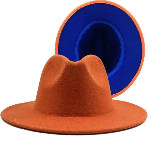 ThePatchwork Wool Felt Jazz Fedora Cowboy Cap