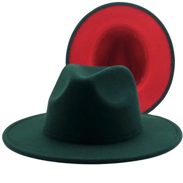 ThePatchwork Wool Felt Jazz Fedora Cowboy Cap