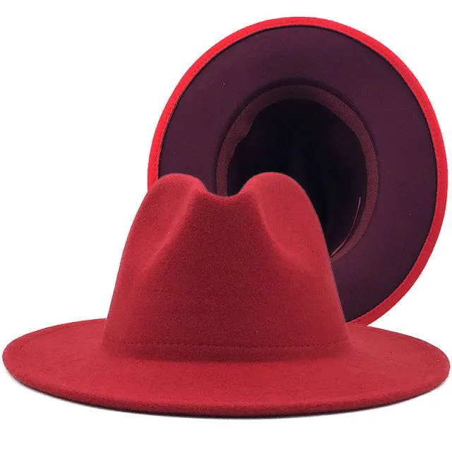 ThePatchwork Wool Felt Jazz Fedora Cowboy Cap