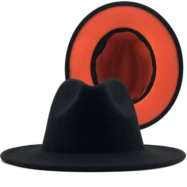 ThePatchwork Wool Felt Jazz Fedora Cowboy Cap
