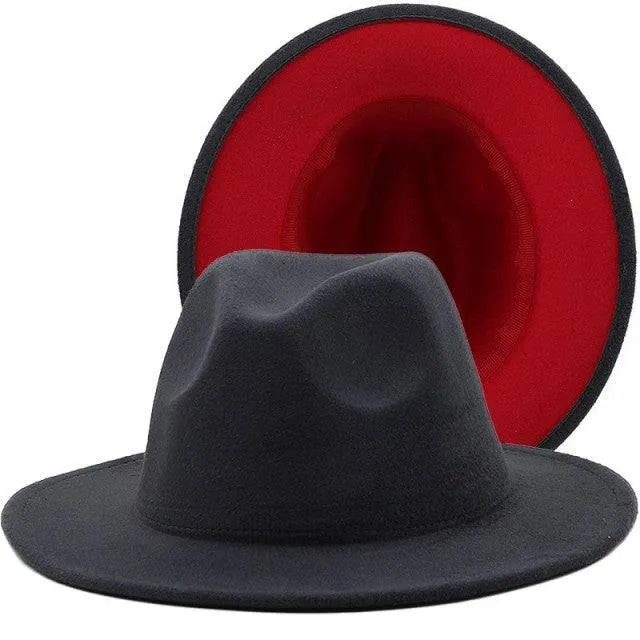 ThePatchwork Wool Felt Jazz Fedora Cowboy Cap