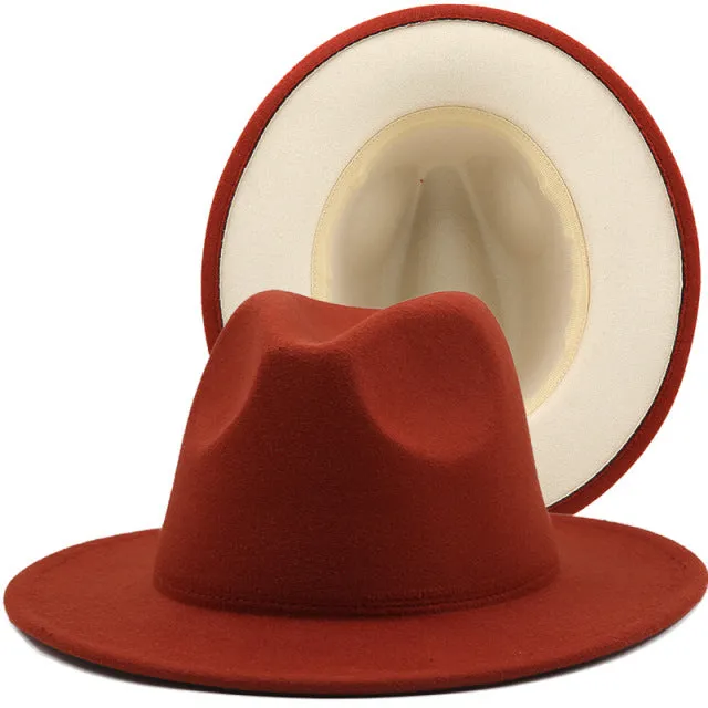 ThePatchwork Wool Felt Jazz Fedora Cowboy Cap