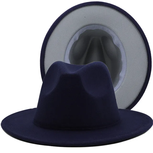 ThePatchwork Wool Felt Jazz Fedora Cowboy Cap
