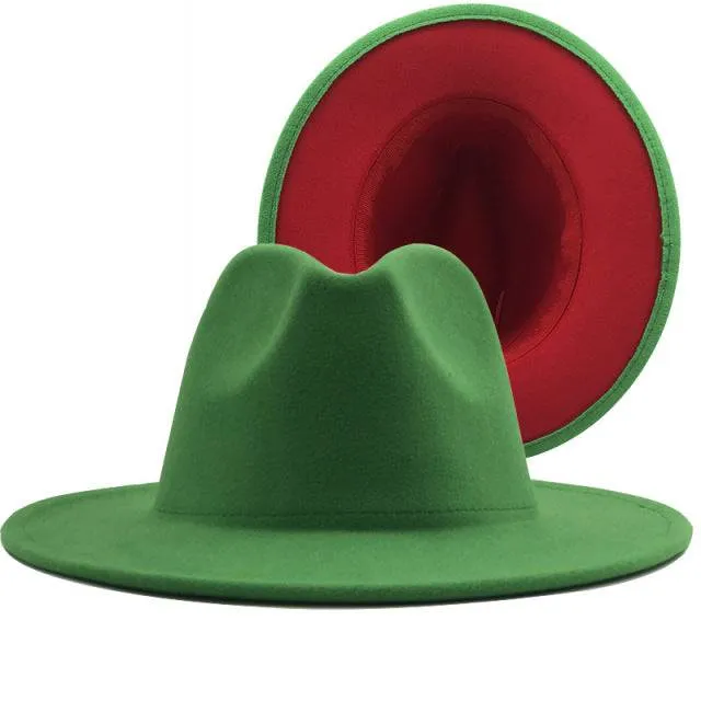 ThePatchwork Wool Felt Jazz Fedora Cowboy Cap
