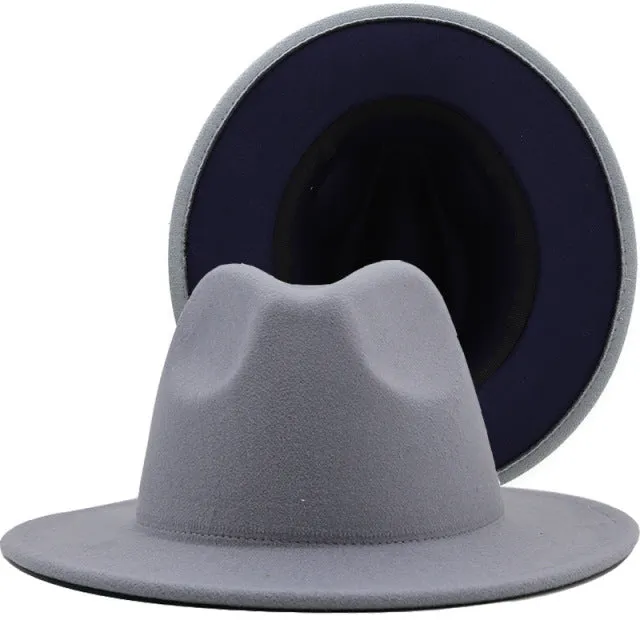 ThePatchwork Wool Felt Jazz Fedora Cowboy Cap