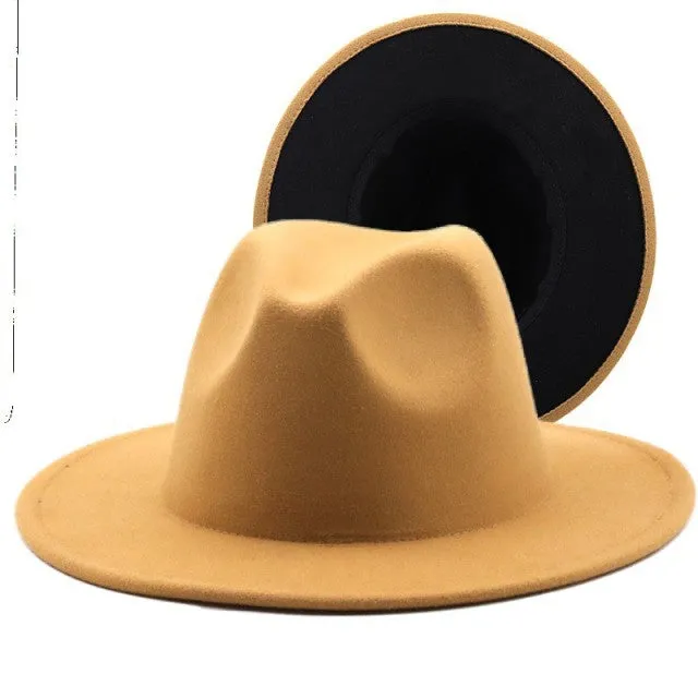 ThePatchwork Wool Felt Jazz Fedora Cowboy Cap