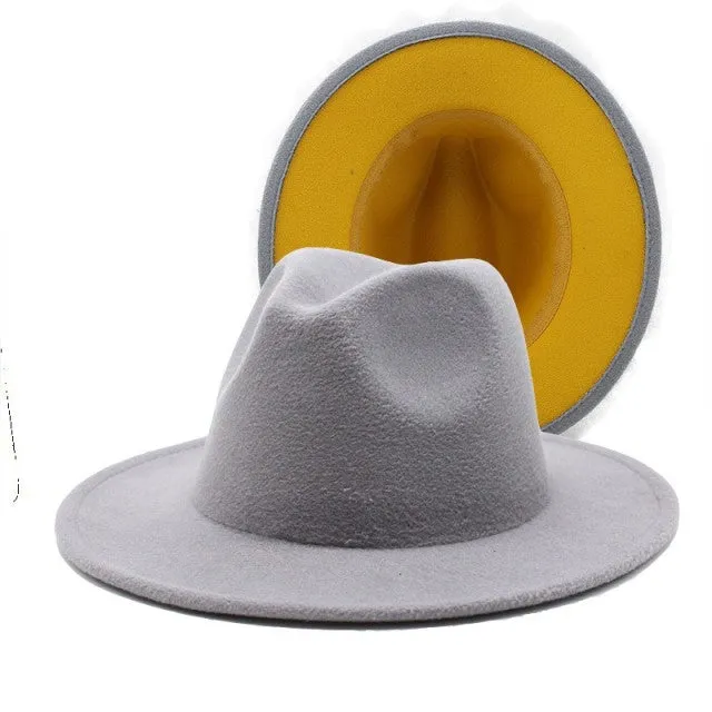 ThePatchwork Wool Felt Jazz Fedora Cowboy Cap