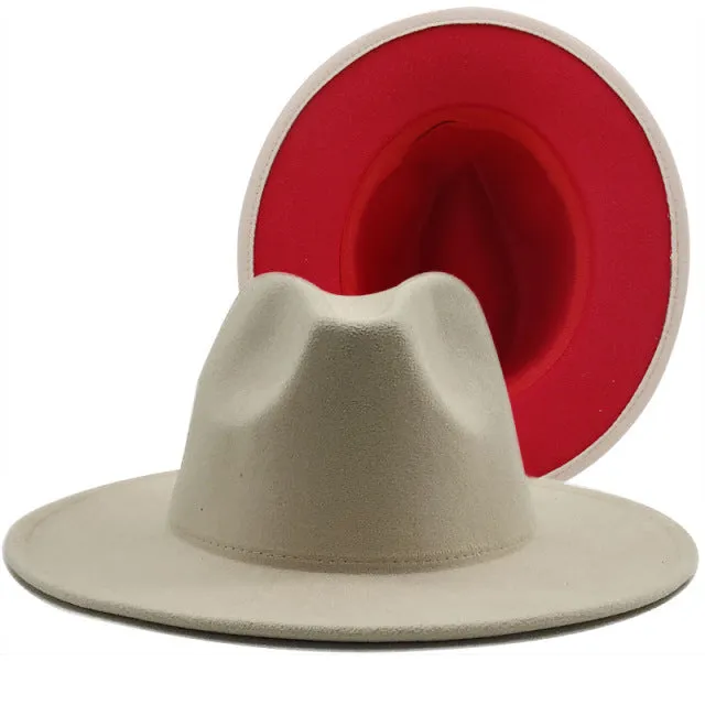 ThePatchwork Wool Felt Jazz Fedora Cowboy Cap