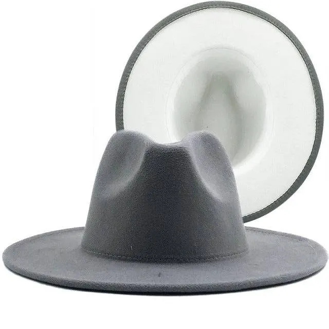 ThePatchwork Wool Felt Jazz Fedora Cowboy Cap