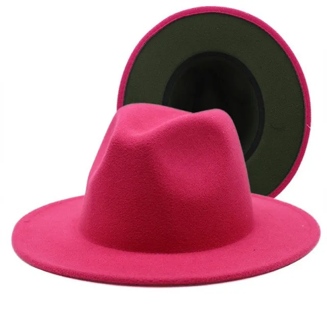 ThePatchwork Wool Felt Jazz Fedora Cowboy Cap