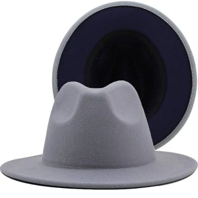 ThePatchwork Wool Felt Jazz Fedora Cowboy Cap